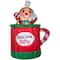 5ft. Airblown® Inflatable Christmas Hot Cocoa Mug & Gingerbread